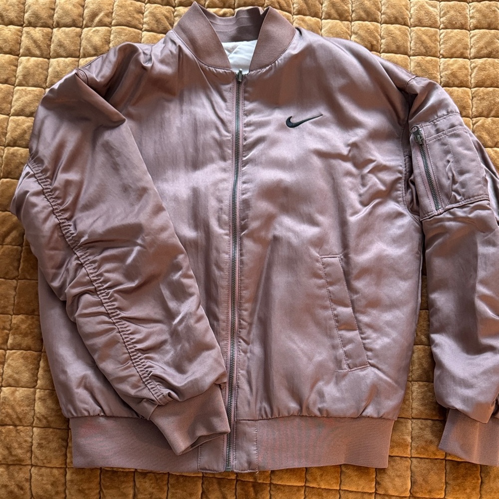 Nike Dusty Pink Bomber Reversible Jacket